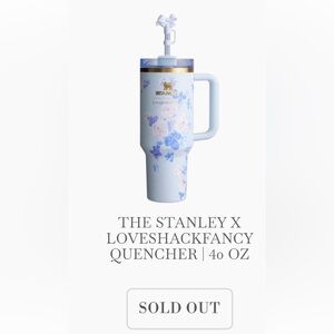 LSF X Stanley Collaboration Everblooming Rosettes in Blue. NEVER OPENED.